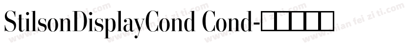 StilsonDisplayCond Cond字体转换